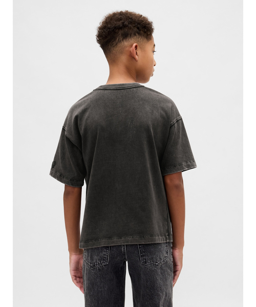 GAP(ギャップ)の「ナイトメアー・ビフォア・クリスマス スカルTシャツ (キッズ)(Tシャツ/カットソー・キッズ・ブラック・140cm/130cm/160cm/150cm/120cm/110cm)」の3枚目の写真