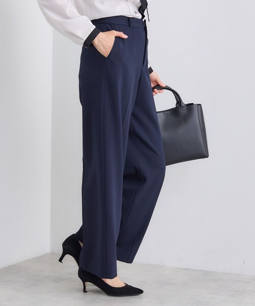セール】【日本製／通勤スーツ】プレシャスドビー ワイドパンツ