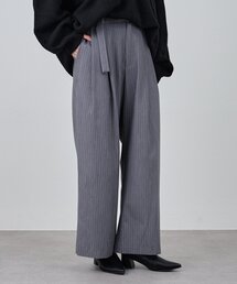 SHENERY | ダブルタックストライプワイドパンツ(その他パンツ)