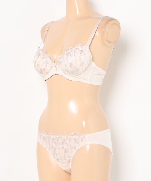 ラメ入り花刺繍ブラセット（ブラ&ショーツ）｜Honeys（ハニーズ）の