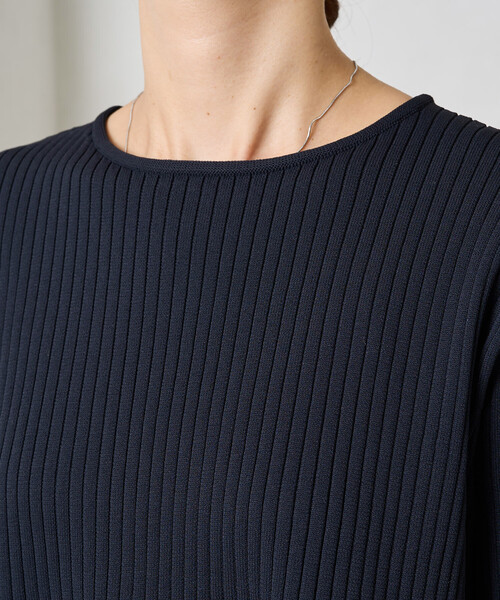 FREAK'S STORE(フリークスストア)の「限定展開 ウォッシャブル ペプラム ニット プルオーバー(ニット/セーター・レディース・ブラック/ナチュラル/ブラウン/レッド/ネイビー・フリ-)」の18枚目の写真