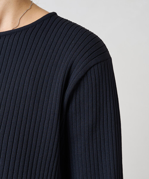 FREAK'S STORE(フリークスストア)の「限定展開 ウォッシャブル ペプラム ニット プルオーバー(ニット/セーター・レディース・ブラック/ナチュラル/ブラウン/レッド/ネイビー・フリ-)」の19枚目の写真