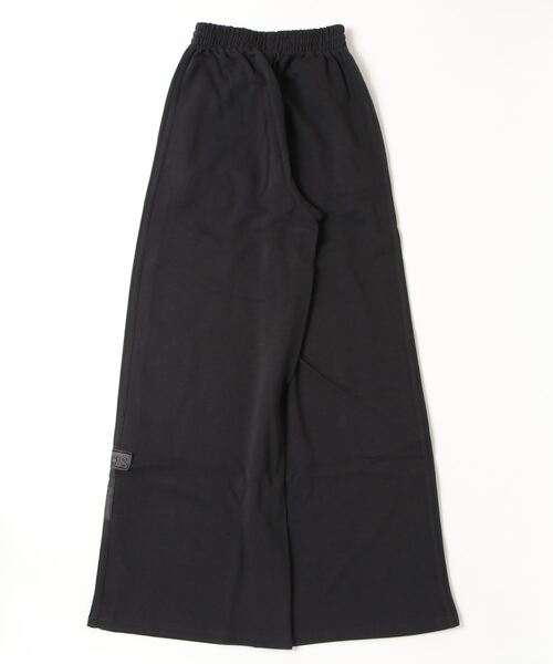 adidas ブラック ワイドパンツ J/S アディダス オリジナルス アディカラー サテン ワイドレッグ トラック