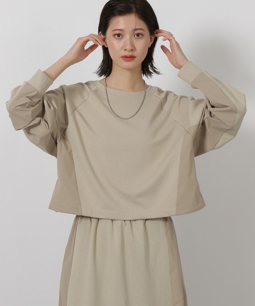 LAKOLE(ラコレ)の「布帛切替カットプルオーバー / 594552(Tシャツ/カットソー・レディース・サンドグレー/ネイビー/ブラック・FREE)」の2枚目の写真