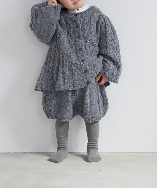 LOWRYS FARM（ローリーズファーム）の「ケーブルニットショートパンツ　 591808（その他パンツ・キッズ・ベージュ/ブラック/グレー・110cm/120cm/130cm/140cm/150cm）」の3枚目の写真