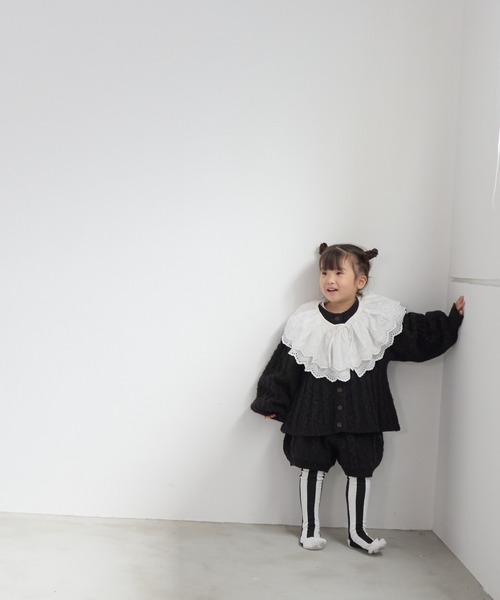 LOWRYS FARM（ローリーズファーム）の「ケーブルニットショートパンツ　 591808（その他パンツ・キッズ・ベージュ/ブラック/グレー・110cm/120cm/130cm/140cm/150cm）」の22枚目の写真