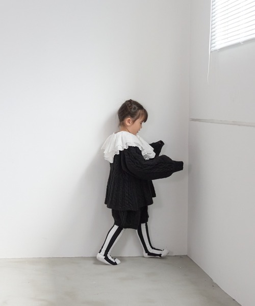 LOWRYS FARM（ローリーズファーム）の「ケーブルニットショートパンツ　 591808（その他パンツ・キッズ・ベージュ/ブラック/グレー・110cm/120cm/130cm/140cm/150cm）」の20枚目の写真