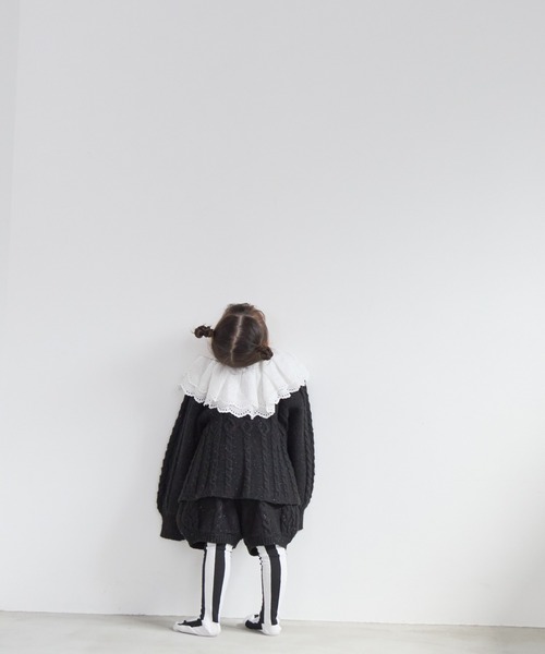 LOWRYS FARM（ローリーズファーム）の「ケーブルニットショートパンツ　 591808（その他パンツ・キッズ・ベージュ/ブラック/グレー・110cm/120cm/130cm/140cm/150cm）」の19枚目の写真