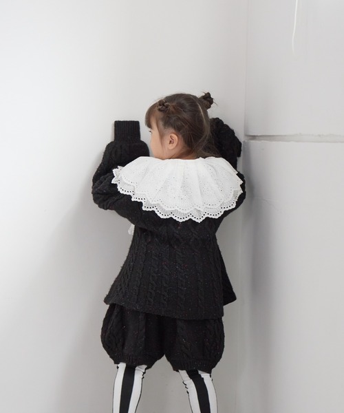 LOWRYS FARM（ローリーズファーム）の「ケーブルニットショートパンツ　 591808（その他パンツ・キッズ・ベージュ/ブラック/グレー・110cm/120cm/130cm/140cm/150cm）」の18枚目の写真