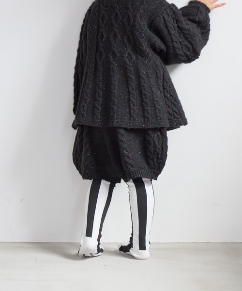 LOWRYS FARM（ローリーズファーム）の「ケーブルニットショートパンツ　 591808（その他パンツ・キッズ・ベージュ/ブラック/グレー・110cm/120cm/130cm/140cm/150cm）」の17枚目の写真