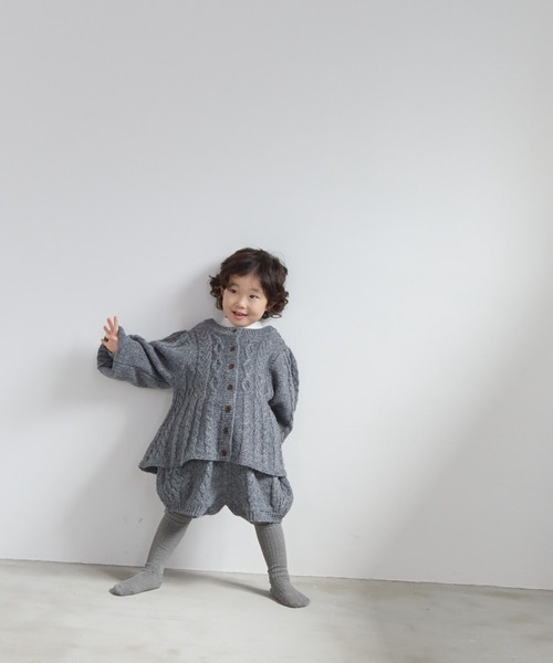 LOWRYS FARM（ローリーズファーム）の「ケーブルニットショートパンツ　 591808（その他パンツ・キッズ・ベージュ/ブラック/グレー・110cm/120cm/130cm/140cm/150cm）」の16枚目の写真