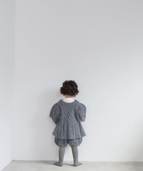 LOWRYS FARM（ローリーズファーム）の「ケーブルニットショートパンツ　 591808（その他パンツ・キッズ・ベージュ/ブラック/グレー・110cm/120cm/130cm/140cm/150cm）」の14枚目の写真