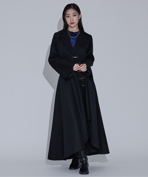 エルダーフラワー　スカート　ブラウス　ジャケット　3点セット JQキリカエスリットフレアスカート/SETUP（スカート）｜Ellno de Mavie