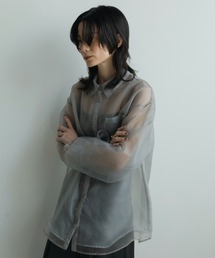 Velour Gather Blouse（シャツ/ブラウス）｜anuke（アンヌーク）の