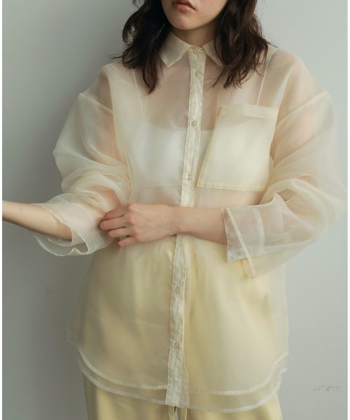 セール】Sheer Layered Shirts（シャツ/ブラウス）｜anuke（アンヌーク