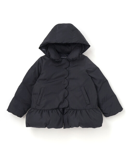 セール】フリル襟スカラップタフタダウンコート(95~160cm)（ダウン