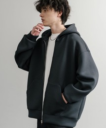 Rocky Monroe | ルーズシルエットペールトーンダンボールニットフルジップパーカー(パーカー)