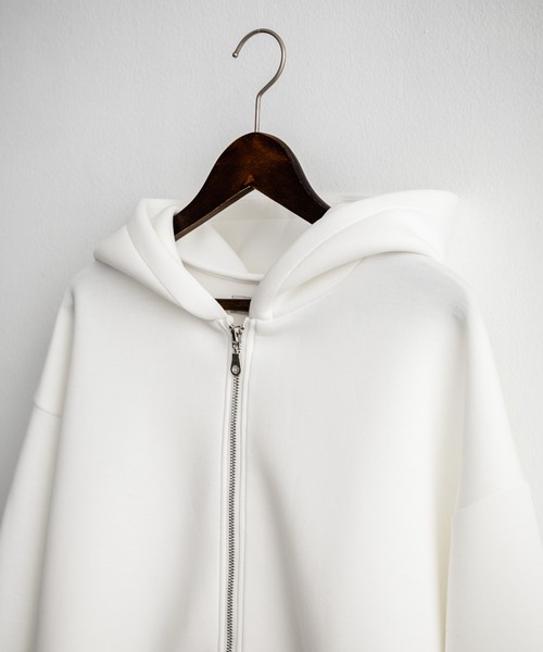 Rocky Monroe(ロッキーモンロー)の「ルーズシルエットペールトーンダンボールニットフルジップパーカー(パーカー・メンズ・ピンク/ブルー/ミント/ブラック/ベージュ/ネイビー/グレー/ホワイト・L/M/XL)」の16枚目の写真