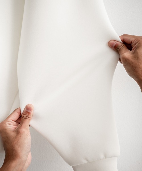 Rocky Monroe(ロッキーモンロー)の「ルーズシルエットペールトーンダンボールニットフルジップパーカー(パーカー・メンズ・ピンク/ブルー/ミント/ブラック/ベージュ/ネイビー/グレー/ホワイト・L/M/XL)」の12枚目の写真