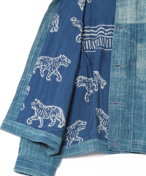 HOLLYWOOD RANCH MARKET（ハリウッドランチマーケット）の「JAPAN DORAKU REWORK AFRICAN INDIGO ANTIQUE トラッカージャケット（ブルゾン・メンズ・A/B・M/L）」の14枚目の写真