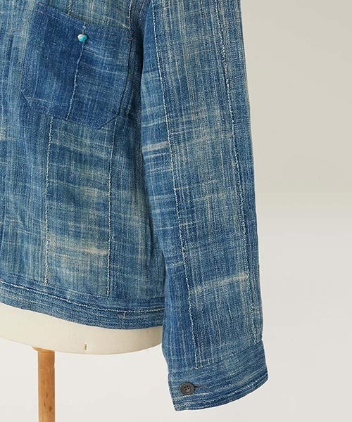 HOLLYWOOD RANCH MARKET（ハリウッドランチマーケット）の「JAPAN DORAKU REWORK AFRICAN INDIGO ANTIQUE トラッカージャケット（ブルゾン・メンズ・A/B・M/L）」の11枚目の写真