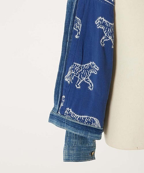 HOLLYWOOD RANCH MARKET（ハリウッドランチマーケット）の「JAPAN DORAKU REWORK AFRICAN INDIGO ANTIQUE トラッカージャケット（ブルゾン・メンズ・A/B・M/L）」の15枚目の写真