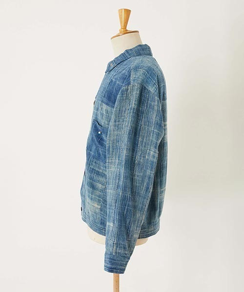 HOLLYWOOD RANCH MARKET（ハリウッドランチマーケット）の「JAPAN DORAKU REWORK AFRICAN INDIGO ANTIQUE トラッカージャケット（ブルゾン・メンズ・A/B・M/L）」の8枚目の写真