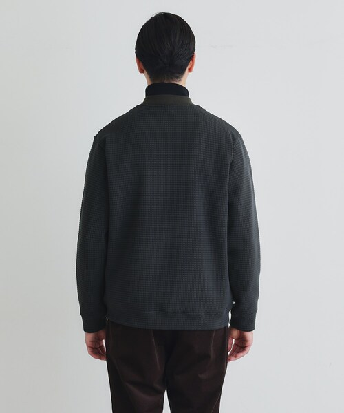 TAKEO KIKUCHI(タケオキクチ)の「ニットライクジャージ ブルゾン(ブルゾン・メンズ・ネイビー/グレー・04/03/02)」の18枚目の写真