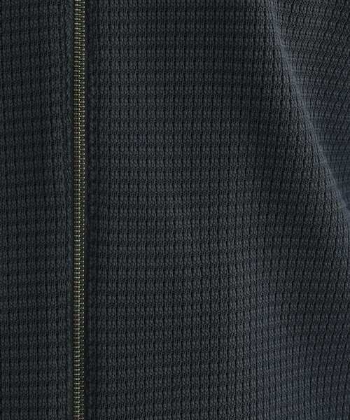 TAKEO KIKUCHI(タケオキクチ)の「ニットライクジャージ ブルゾン(ブルゾン・メンズ・ネイビー/グレー・04/03/02)」の13枚目の写真