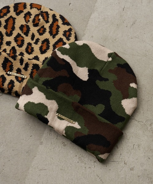 RAY CASSIN(レイカズン)の「迷彩ニット帽(ニットキャップ/ビーニー・レディース・ベージュ/ベージュ系その他2・FREE)」の3枚目の写真
