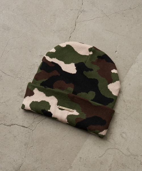 RAY CASSIN(レイカズン)の「迷彩ニット帽(ニットキャップ/ビーニー・レディース・ベージュ/ベージュ系その他2・FREE)」の4枚目の写真