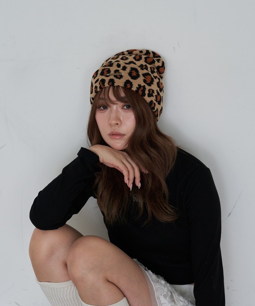 RAY CASSIN(レイカズン)の「迷彩ニット帽(ニットキャップ/ビーニー・レディース・ベージュ/ベージュ系その他2・FREE)」の10枚目の写真