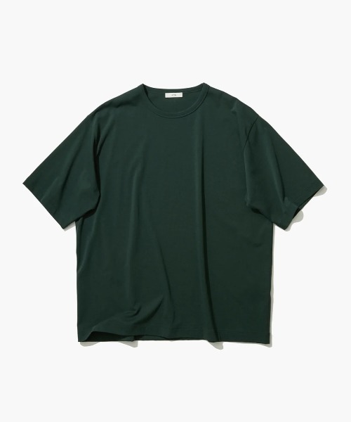 ATON(エイトン)の「ATON DRY COTTON JERSEY STANDARD T-SHIRT KKAGGM0110(Tシャツ/カットソー・メンズ・グリーン/ブラック・MEDIUM/LARGE)」の5枚目の写真