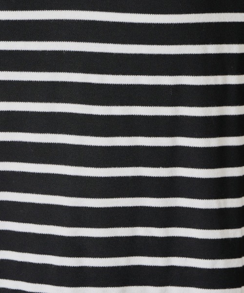 COLLAGE GALLARDAGALANTE（コラージュガリャルダガランテ）の「ボーダーポンチプルオーバー（Tシャツ/カットソー・レディース・ブラック/ホワイト・FREE）」の20枚目の写真