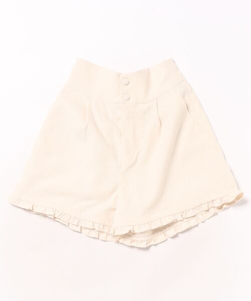 repipi armario(レピピ アルマリオ)の「【girly line】ハイウエストフリルショートパンツ(その他パンツ・キッズ・アイボリー/ブラック/ブルー・SMALL/MEDIUM/LARGE)」の1枚目の写真