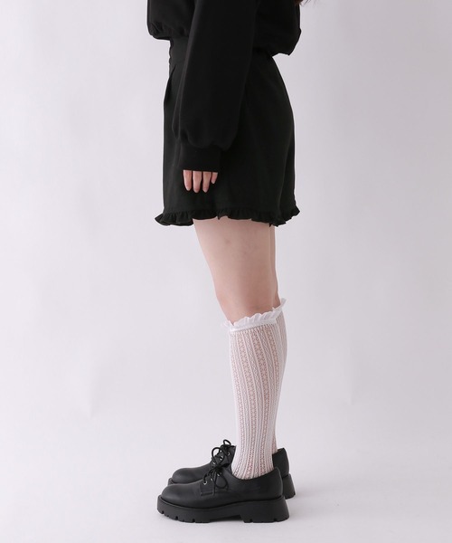 repipi armario(レピピ アルマリオ)の「【girly line】ハイウエストフリルショートパンツ(その他パンツ・キッズ・アイボリー/ブラック/ブルー・SMALL/MEDIUM/LARGE)」の12枚目の写真
