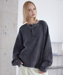 ROCHEM（ローシェン）の「ヴィンテージ加工サーマルヘンリーネックスウェット（スウェット）」