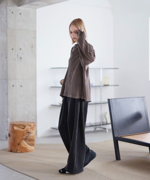 ROCHEM（ローシェン）の「ヴィンテージ加工サーマルヘンリーネックスウェット（スウェット・メンズ・ブラック/グレー/ブラウン/ネイビー・L/M/S/XS）」の20枚目の写真