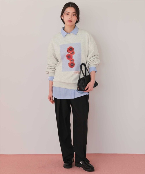 titivate（ティティベイト）の「フォトプリントオーバーサイズスウェットプルオーバー（Tシャツ/カットソー・レディース・ネイビー/ブルー系その他/オートミール/オフホワイト/ベージュ系その他/ホワイト系その他・FREE）」の17枚目の写真