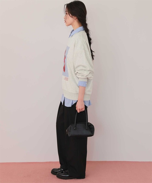 titivate（ティティベイト）の「フォトプリントオーバーサイズスウェットプルオーバー（Tシャツ/カットソー・レディース・ネイビー/ブルー系その他/オートミール/オフホワイト/ベージュ系その他/ホワイト系その他・FREE）」の18枚目の写真