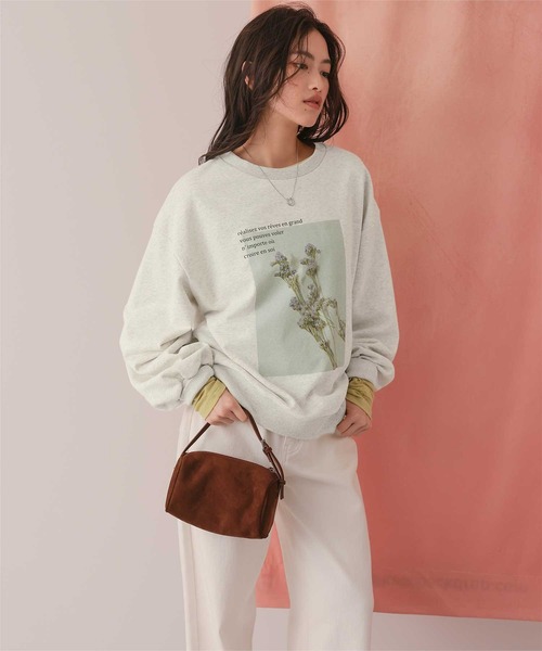 titivate（ティティベイト）の「フォトプリントオーバーサイズスウェットプルオーバー（Tシャツ/カットソー・レディース・ネイビー/ブルー系その他/オートミール/オフホワイト/ベージュ系その他/ホワイト系その他・FREE）」の20枚目の写真