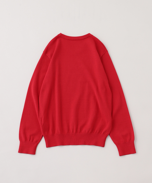 PULP/417EDIFICE(パルプフォーワンセブンエディフィス)の「PULP / コットン Vネックニット(ニット/セーター・メンズ・レッド/ブラック・2/1)」の15枚目の写真