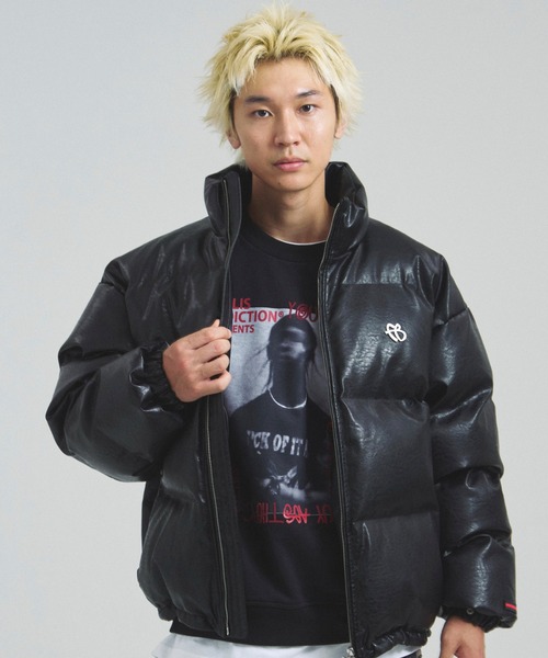 FUBU( フブ)の「FUBU-GA別注 PU Puffer Jacket(その他アウター・メンズ・ブラック・L/M)」の2枚目の写真