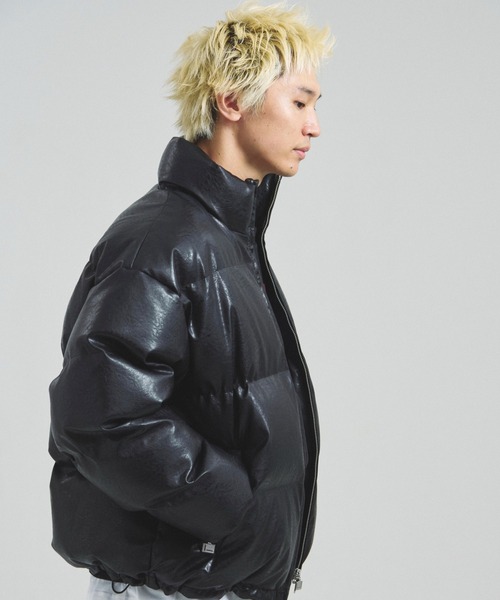 FUBU( フブ)の「FUBU-GA別注 PU Puffer Jacket(その他アウター・メンズ・ブラック・L/M)」の3枚目の写真