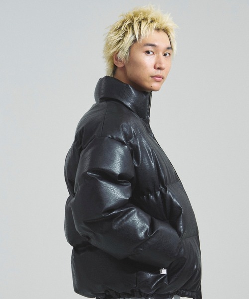 FUBU( フブ)の「FUBU-GA別注 PU Puffer Jacket(その他アウター・メンズ・ブラック・L/M)」の4枚目の写真