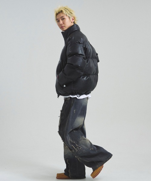 FUBU( フブ)の「FUBU-GA別注 PU Puffer Jacket(その他アウター・メンズ・ブラック・L/M)」の12枚目の写真