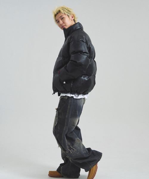 FUBU( フブ)の「FUBU-GA別注 PU Puffer Jacket(その他アウター・メンズ・ブラック・L/M)」の14枚目の写真