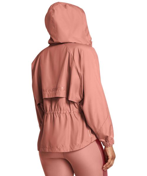 UNDER ARMOUR(アンダーアーマー)の「UAラッシュ ウーブン フルジップ オーバーサイズド フーディド ジャケット(トレーニング/レディース)(その他アウター・レディース・ピンク系・S/L/M)」の2枚目の写真