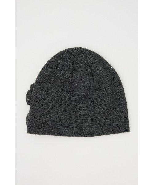 SLY（スライ）の「FLOWER MOTIF KNIT BEANIE フラワーモチーフ ニット ビーニー 秋服 冬服（ニットキャップ/ビーニー・レディース・ブラック/杢グレー/ブラウン・FREE）」の12枚目の写真