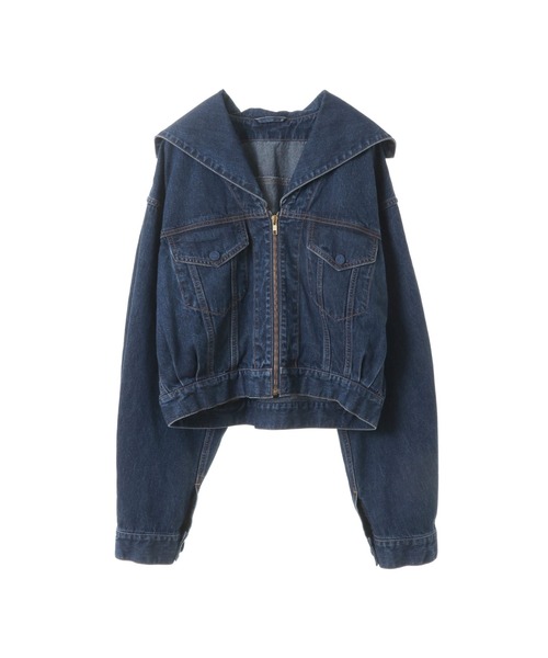 CURRENTAGE（カレンテージ）の「CURRENTAGE/Denim Harrington Jacket
